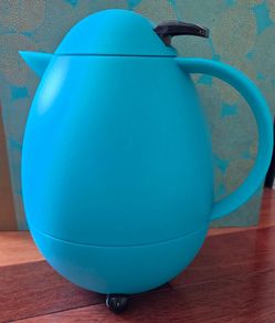 Leifheit Columbus Teal Blue Insulated Hot Cold Thermos Carafe 1.2 Liter Made in Germany