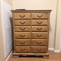Wooden Dresser With 12 Drawers 
