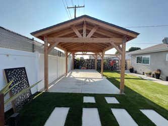 Wood gazebo