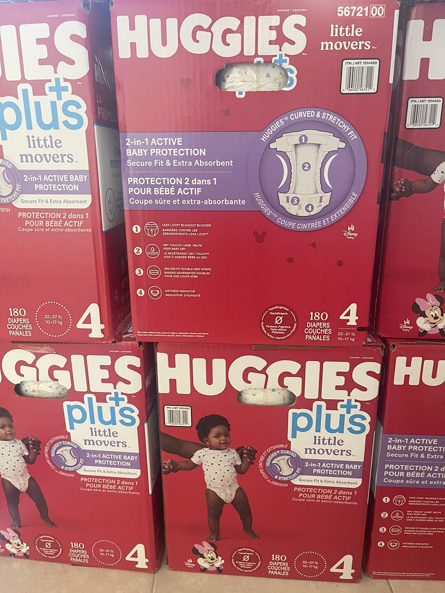 variety Huggies diapers