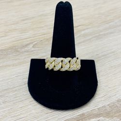 10K 0.90CTW VS Diamond Miami Cuban Ring