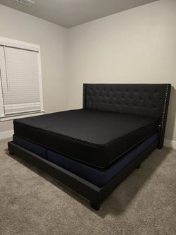 BLACK BEAUTY BED FRAME AND MATTRESS ON CLEARENCE SALE