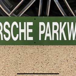 Sign, Porsche Parkway Metal Sign