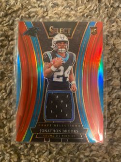 Jonathan Brooks Panini Select rookie patch