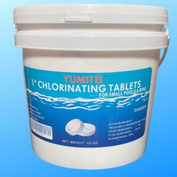 10 lbs of 1-inch chlorine tabs for swimming pools
