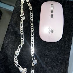 8mm Platinum 925 Silver Chain Necklace