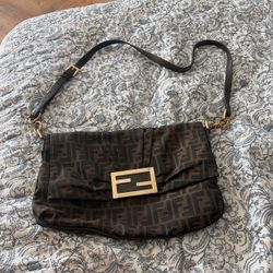 Large fendi zucca Crossbody Bag