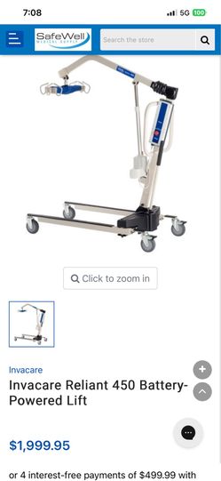 Hoyer Lift Invacare Reliant 450