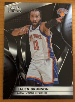 2025-26 Topps Chrome Black Jalen Brunson #28 New York Knicks
