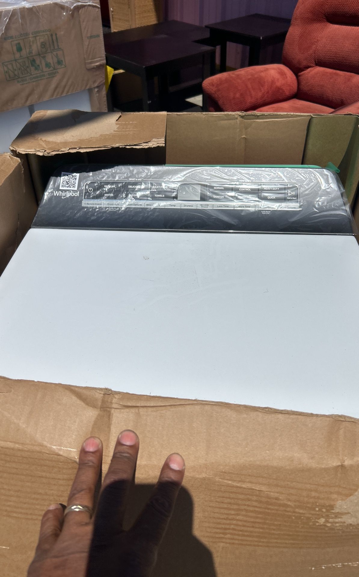 Remote enable whirlpool top load digital washer with digital dryer