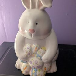 Vintage Bunny Cookie Jar 