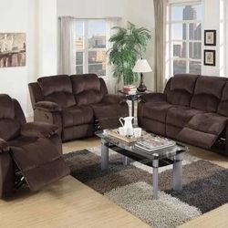 Mega Sale! 2 PCS Felix Collection Sofa and loveseat motion recliner set-matching recliner chair is also available Now 1249.00 Free Delivery 🚚 