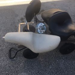 Harley Davidson Seats Passenger Backrest Headlight Make Me An Offer Make Me A Offer