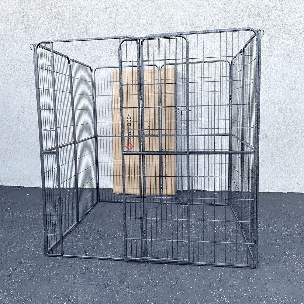 New $160 Heavy Duty 5x5x5ft Tall 8-Panel Pet Playpen Dog Crate Kennel Exercise Cage Fence
