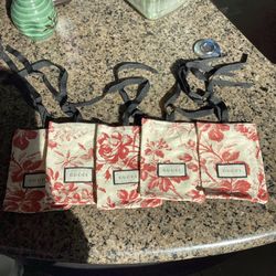 Gucci Floral Linen Jewerly Bags