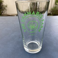 Clear Green Glass Cup