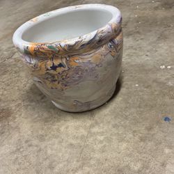 Large porcelain flower pot