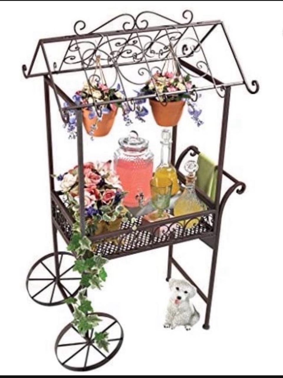 Beautiful Design Toscano Jardin a la Francaise Flower Pushcart