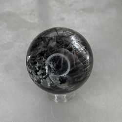 Black Moonstone And Sunstone Sphere 