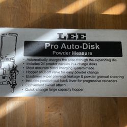 Lee Pro Auto-Disk Powder Measure