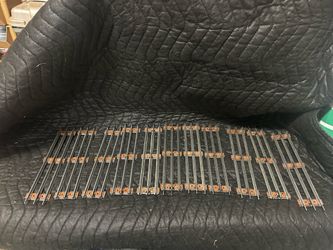 Lot of 10 Lionel O27 Gauge straight Tubular Track Brown Tie Bundle Model Train