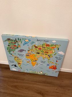 Wall decor - kids map