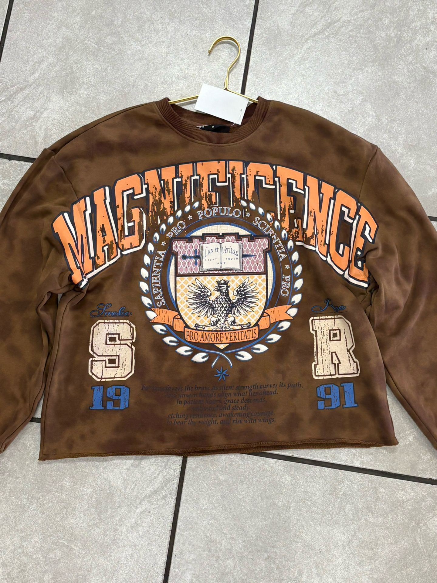 SmokeRise Crop Sweater