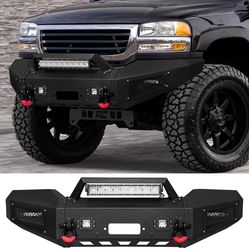 VIJAY Front Bumper for GMC Sierra 1500/2500/3(contact info removed)-2006 with Winch Plate and Lights