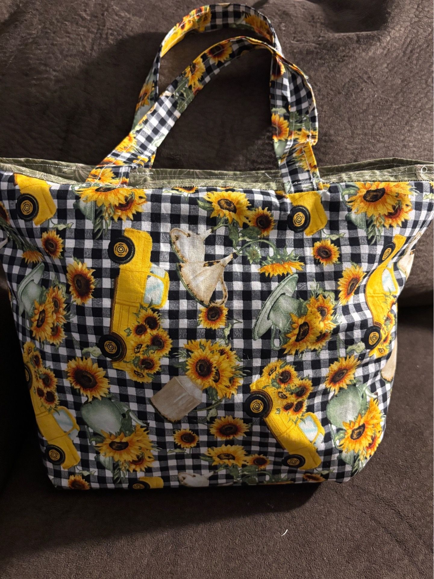 Beautiful yellow flowers Large tote bag/ Handmade‼️