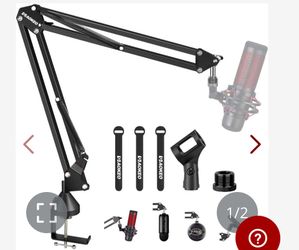 Microphone Arm,Aokeo AK-35 Microphone Desk Stand-Microphone Suspension Boom Scissor Arm Stand For Blue Yeti,Blue Snowball ICE,QuadCast,Elgato