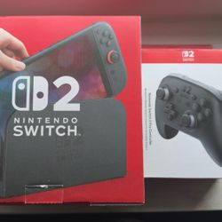 Nintendo Switch 2 + Pro Controller Bundle + 256gb Card – Like New Condition 