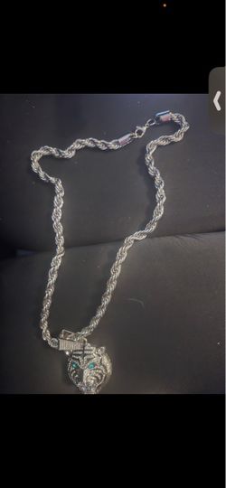 24 inch/9MM silver FILLED OR rhodium plating.