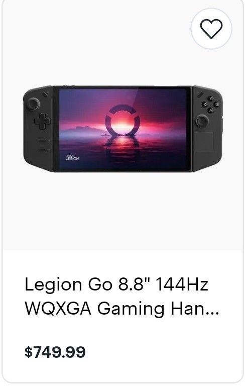 Lenovo Legion Go - Full Windows 11 Gaming Handheld PC
