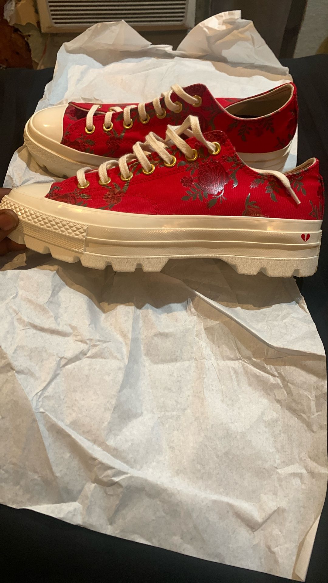 Custom Red Converse Chuck 70 Low