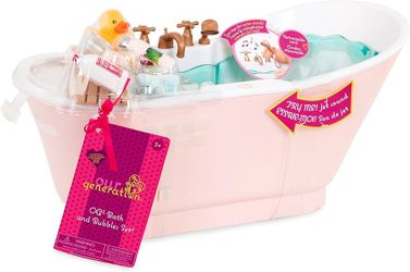 Our generation- TARGET BRAND Stuffed Animal/ Doll Bath Tub- Makes Sounds!