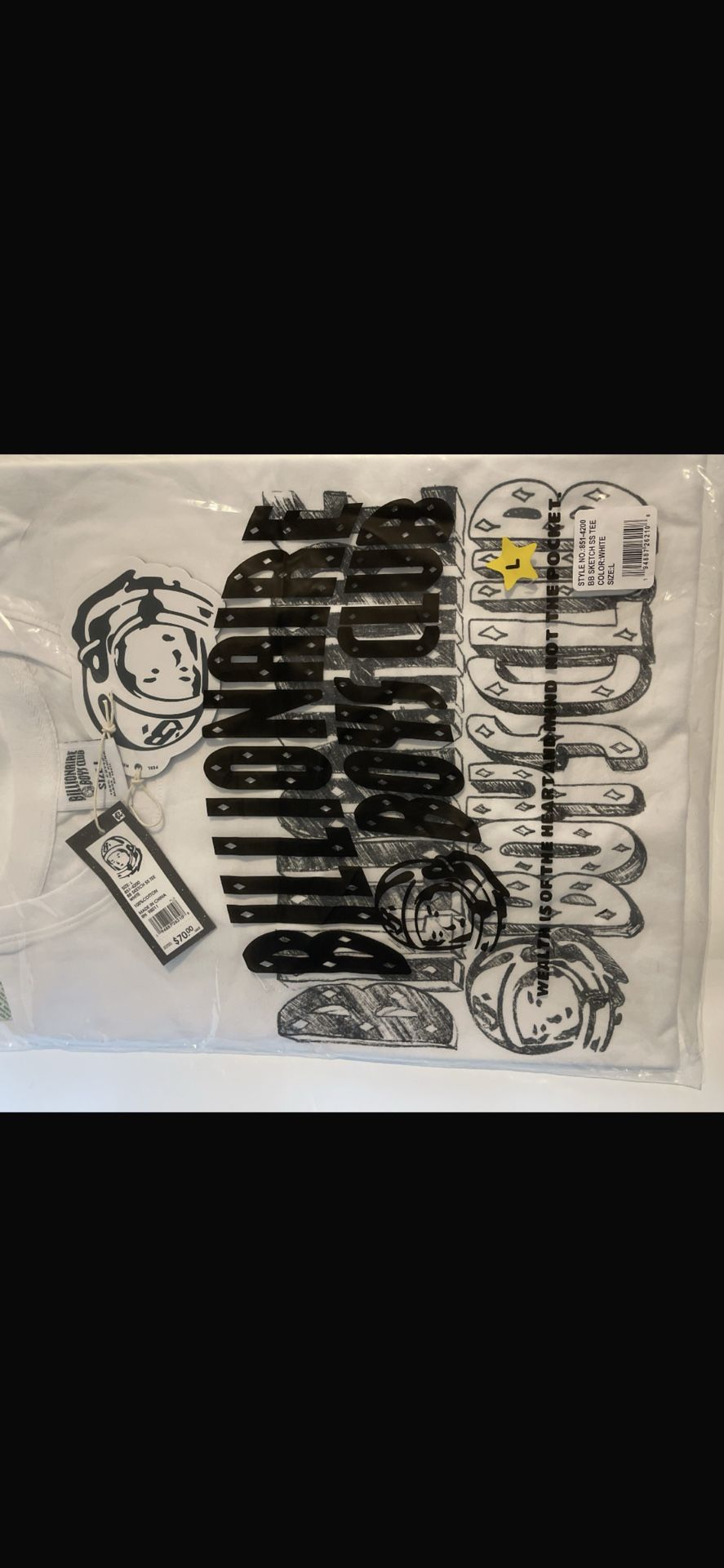 Billionaire Boys club (contact info removed) Large White