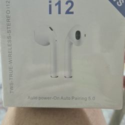 i12 Wireless Earbuds With Charging Case