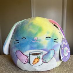 Squishmallow 2025 Tie-Dye Candy the Bunny 8”