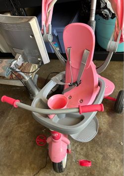 Radio Flyer tricycle with push handle
