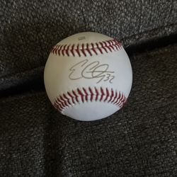 Evan Carter Signed Baseball