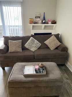 Couch with ottoman