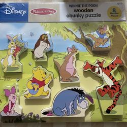 Melissa & Doug Disney Winnie the Pooh Wooden Chunky Puzzle (8 pcs)