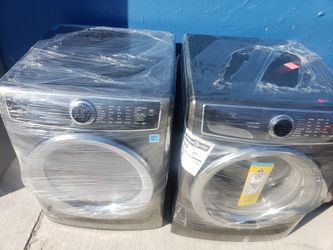 washer and dryer 220 volt electric open box new warranty