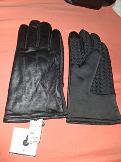 Men's Faux Leather Gloves XL 