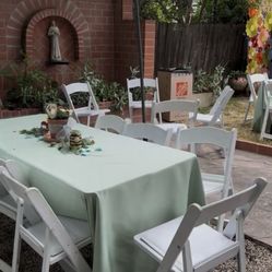 12 Sage Green Tablecloths For 8ft Table 