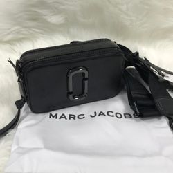 Marc Jacobs Colorblock Snapshot Crossbody Bag Black