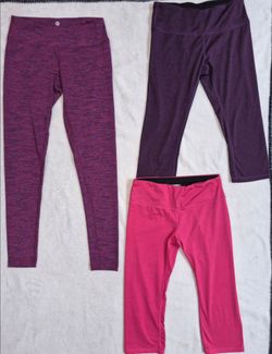 Lot of 3 Women's Size S Activewear Leggings (90 Degree & Ododos)