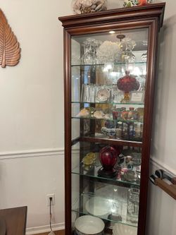 Dinning room cabinet, china armoire, glass organizer