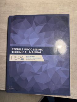 Sterile Processing Technical Manual (CRCST 9th Edition)