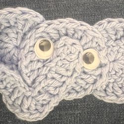 Crochet elephant Hair Barrette 